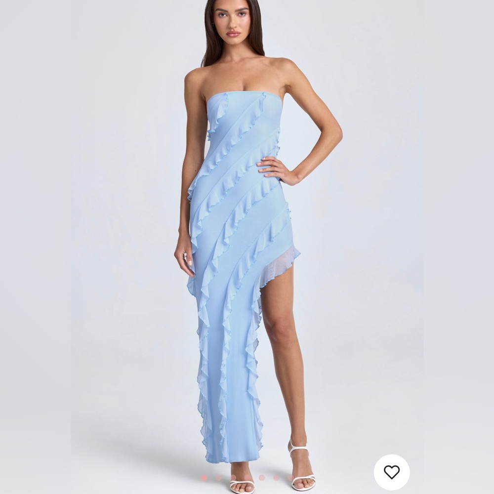Oh Polly Ruffle Detail Maxi Dress